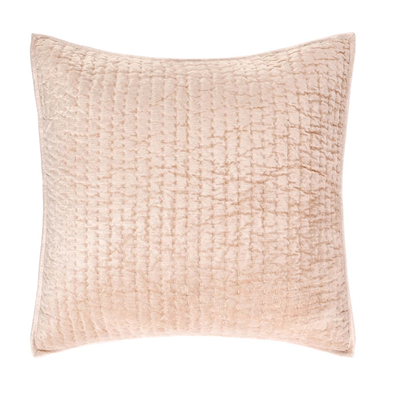 Bari Velvet Euro Sham, Nude