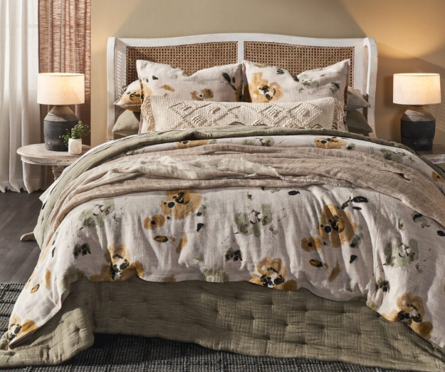 Casteel Standard Sham Cover, Ochre