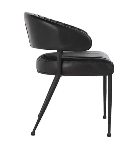 Umbria Dining Chair, Jet Black