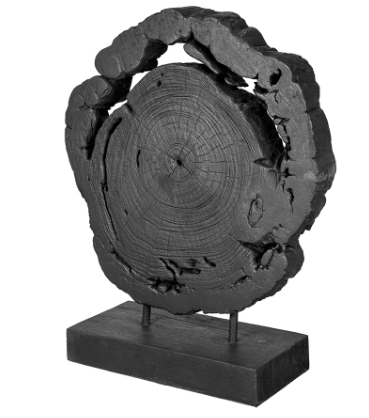 Black Teak Wood Sculpture