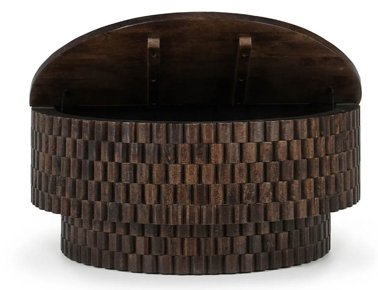 Nora Mango Wood 40" Round Coffee Table