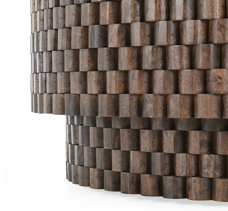 Nora Mango Wood 40" Round Coffee Table