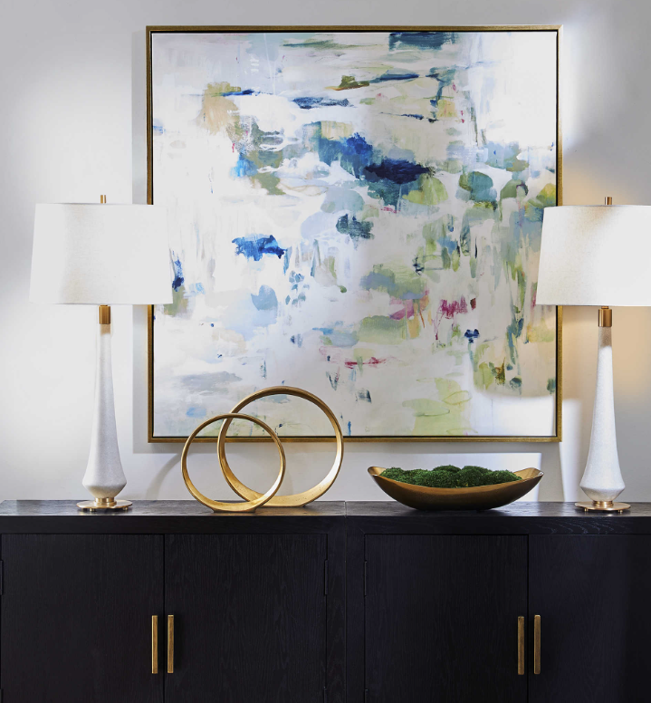 Reflections Abstract Framed Canvas