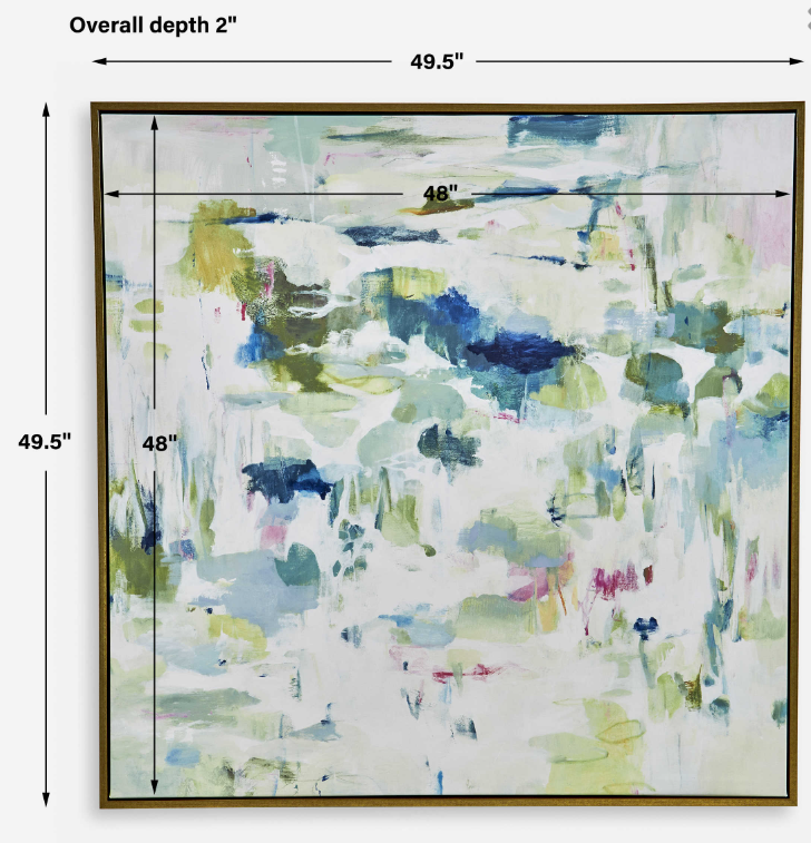 Reflections Abstract Framed Canvas