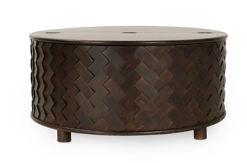Shira Mango Wood 40" Storage Coffee Table
