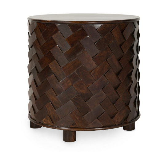 Shira Mango Wood 24" Side Table