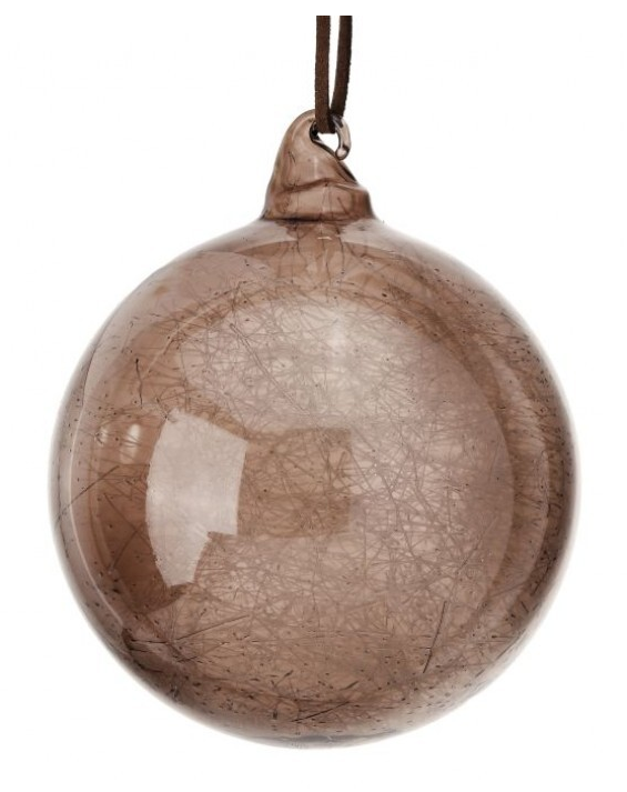 4" Spun Glass Ball Ornament (Various Styles)