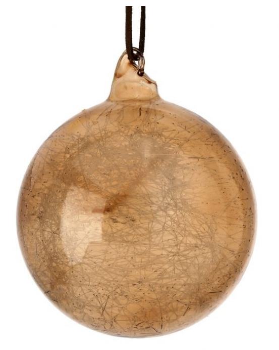 4" Spun Glass Ball Ornament (Various Styles)