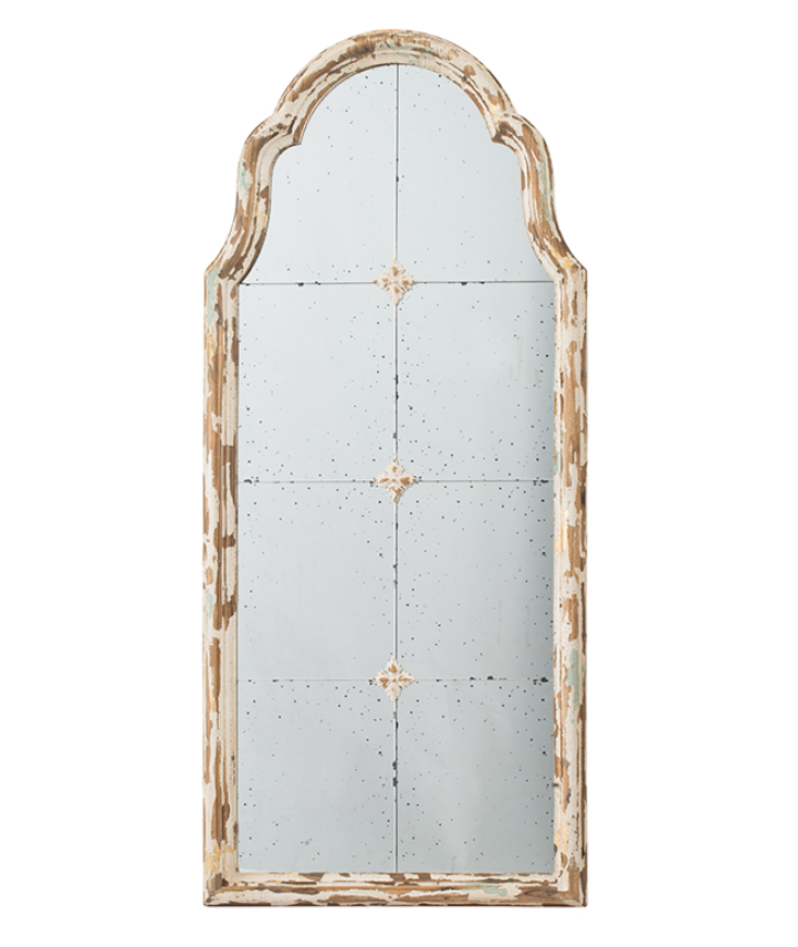 Distressed Antique Wall Mirror