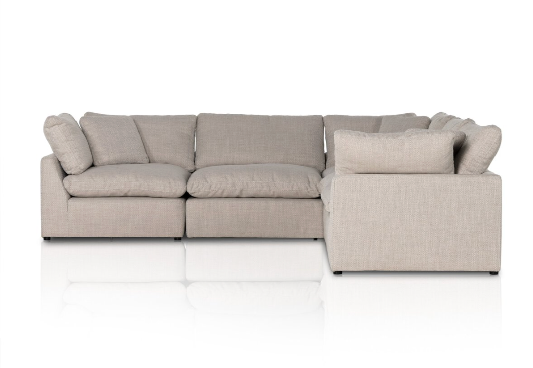 Vivi 5-Piece Sectional, Wheat