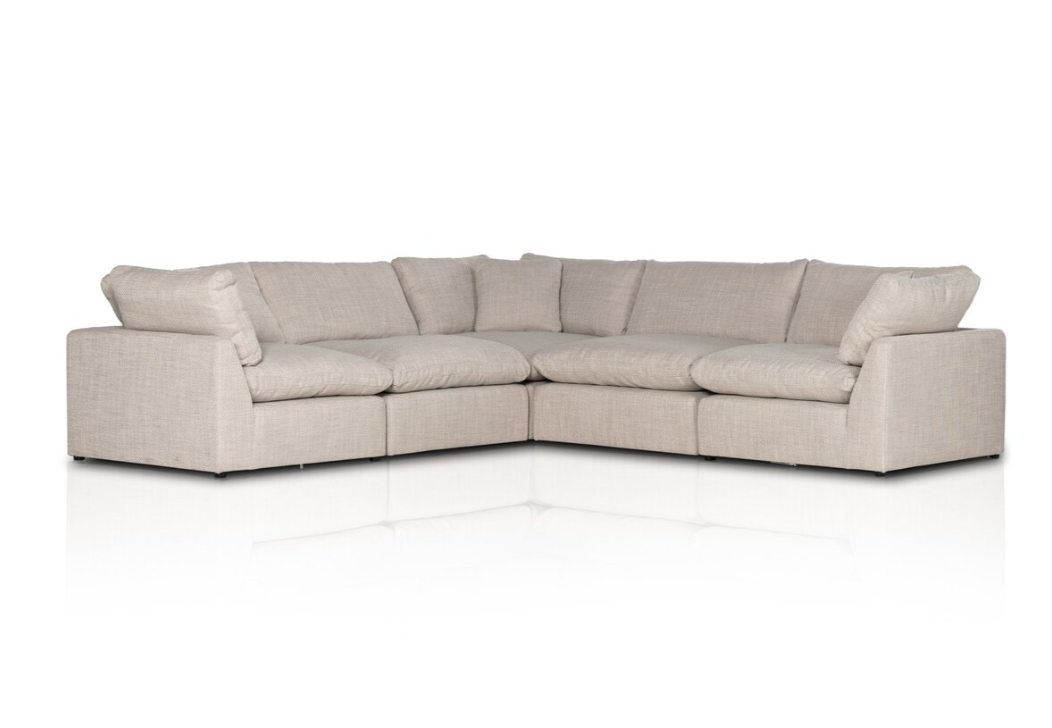 Vivi 5-Piece Sectional, Wheat