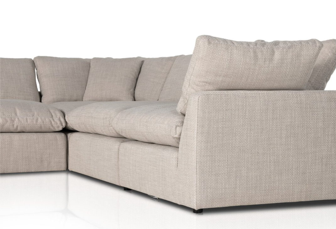 Vivi 5-Piece Sectional, Wheat