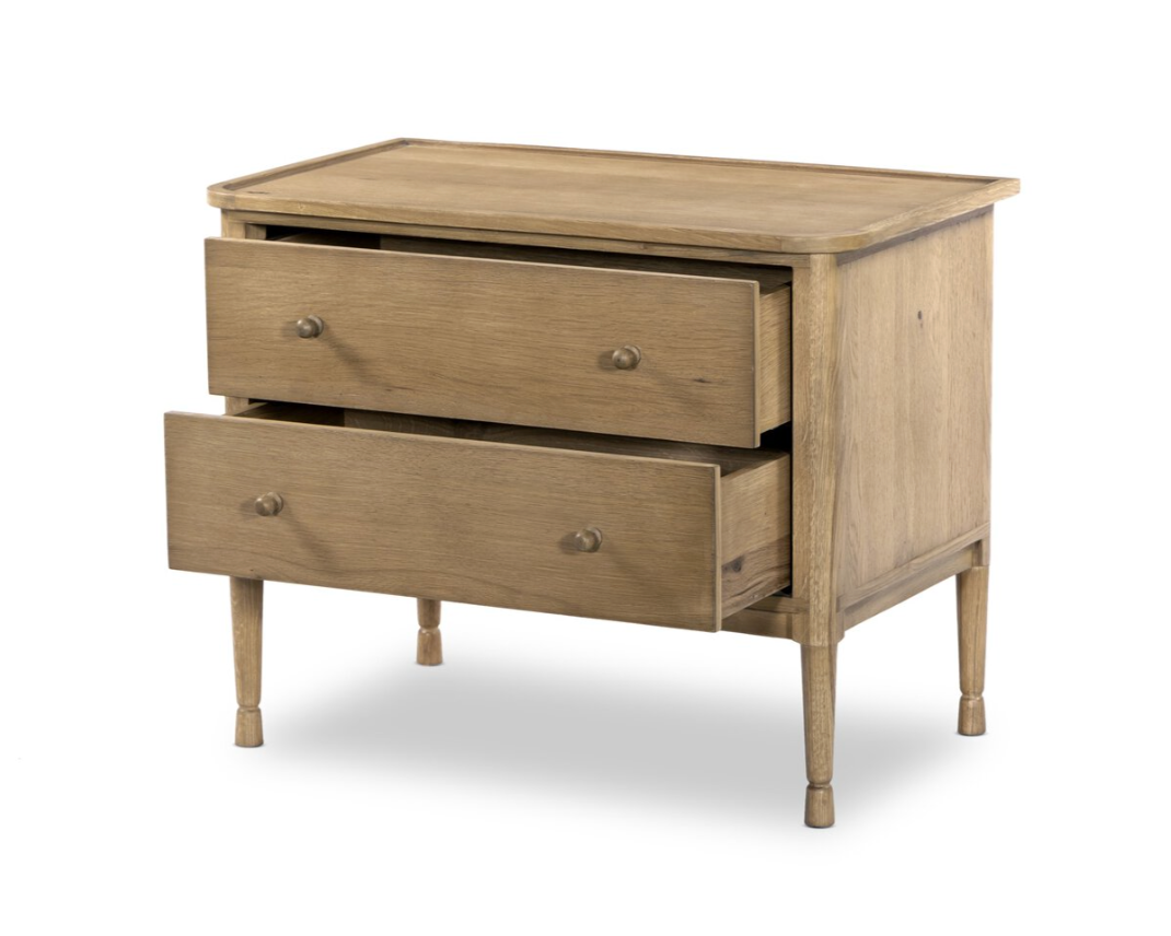 Fiona Nightstand, Saddle Brown