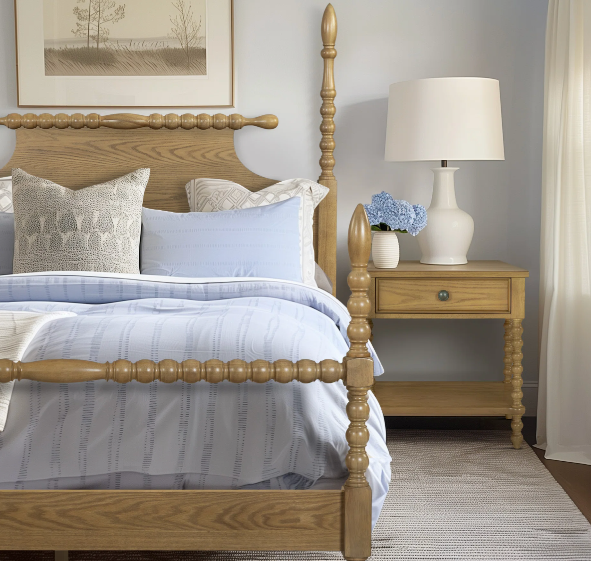 Brent Spindle Nightstand