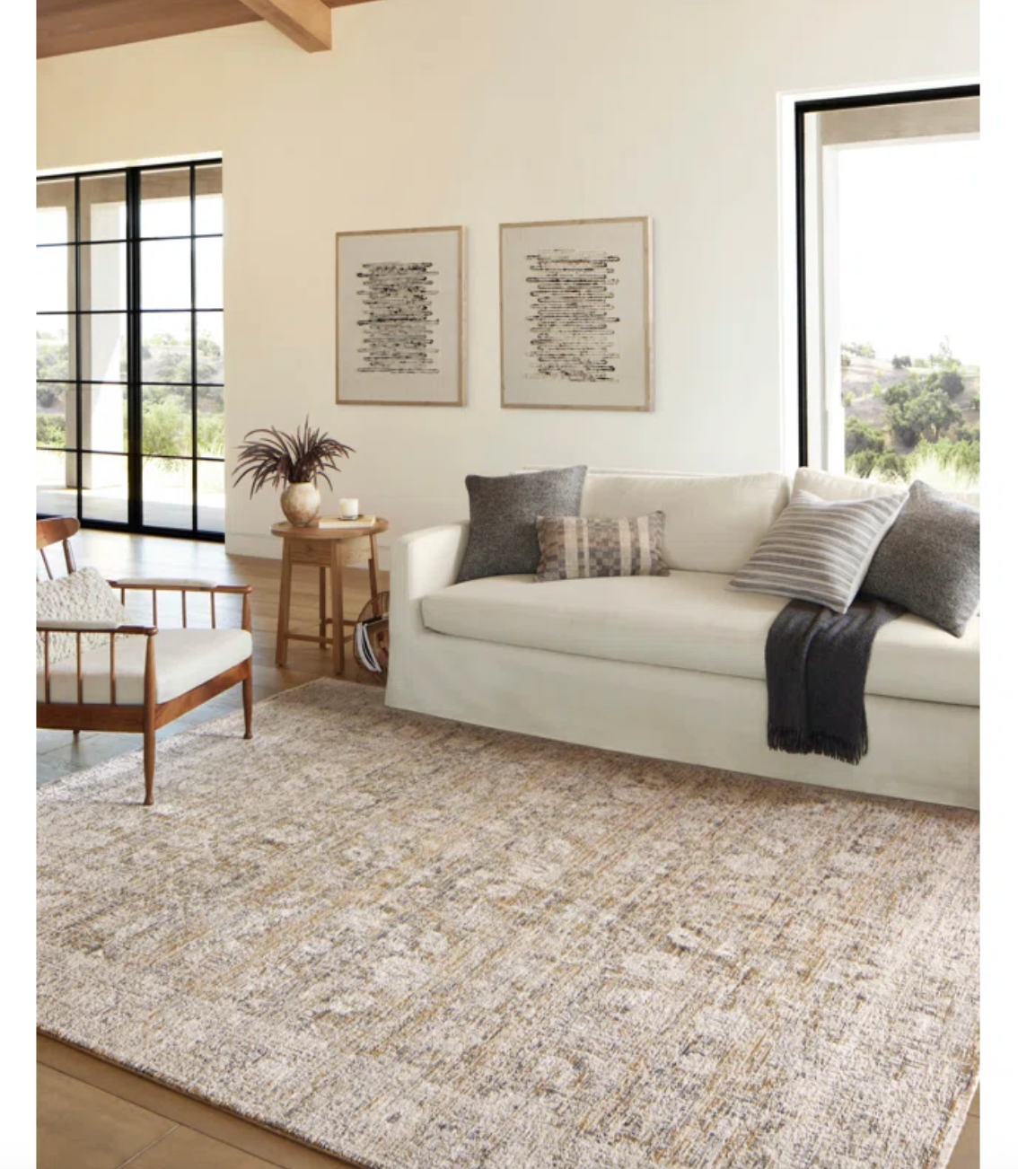 Allie Gold & Beige Rug