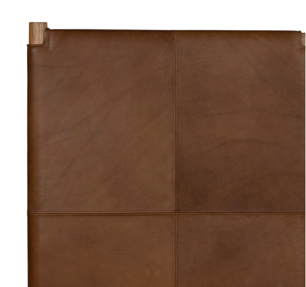 Savannah Leather Bed, King