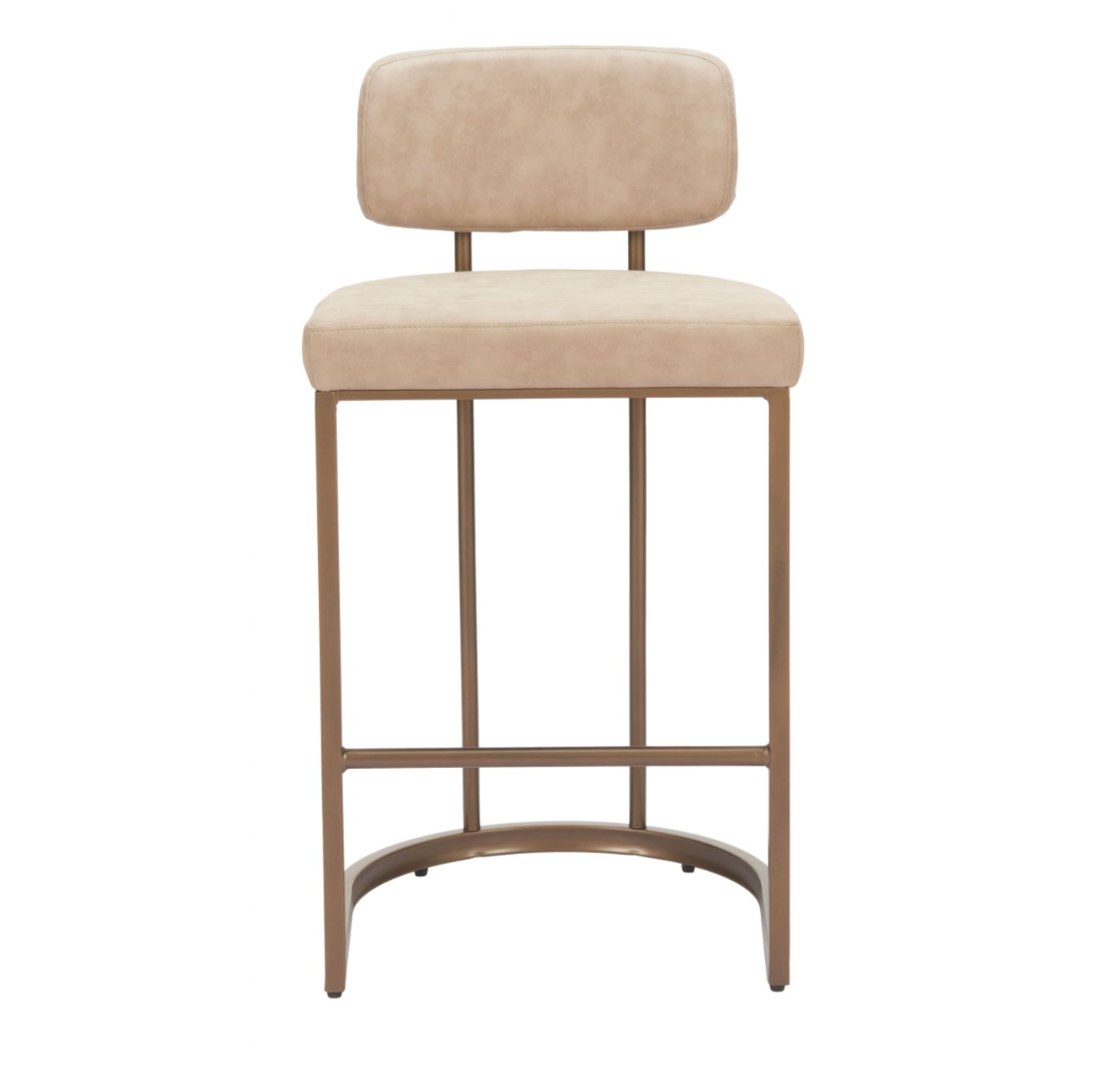 Valor Counter Stool, Beige & Gold