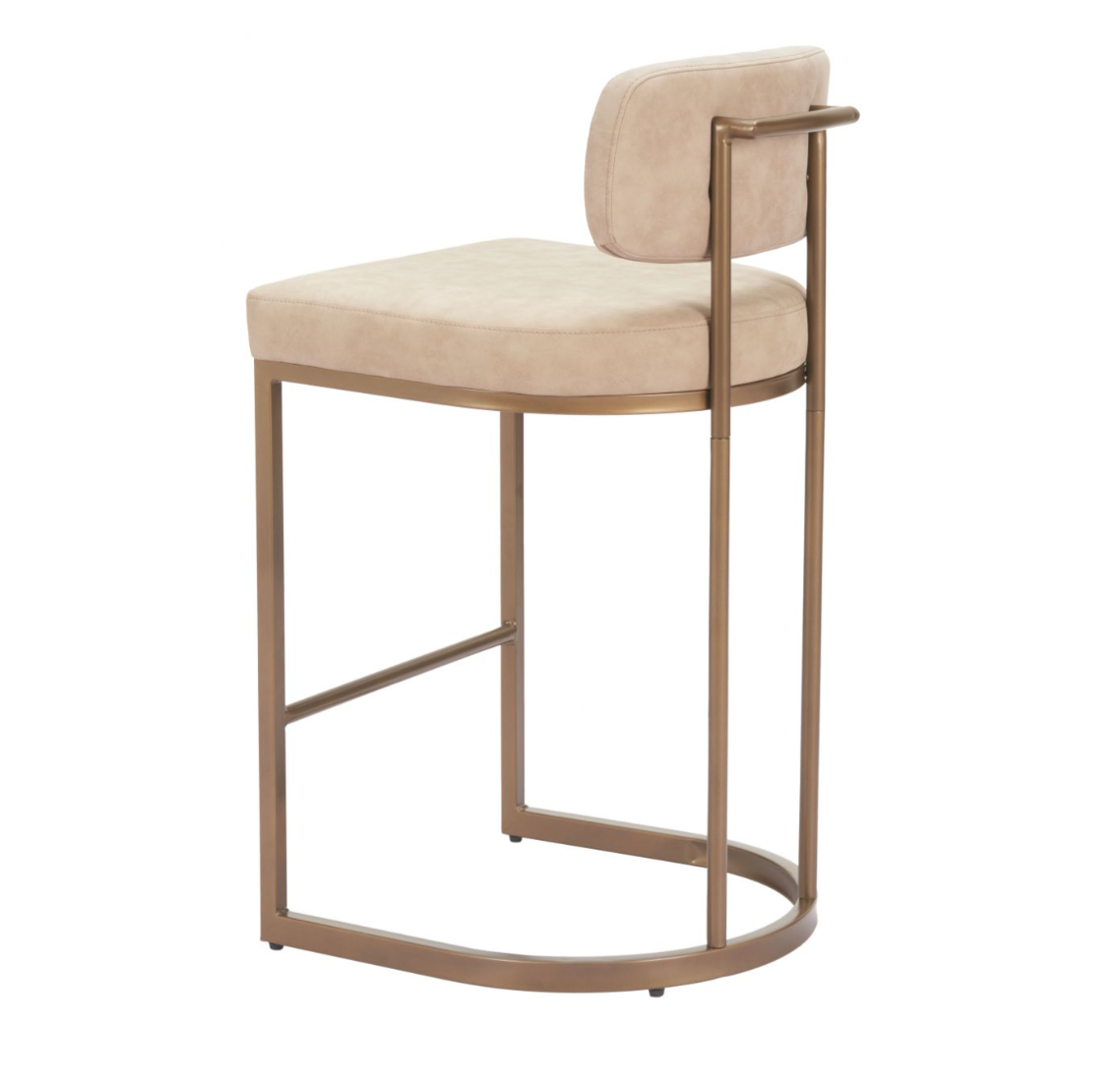 Valor Counter Stool, Beige & Gold