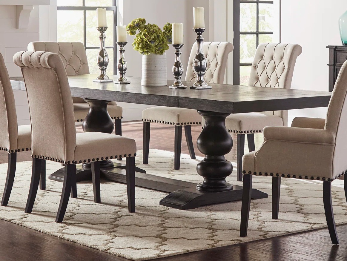 Solid Acacia Wood Dining Table