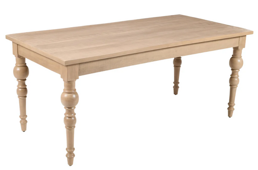 Sarah Rectangular Dining Table, Washed Caramel