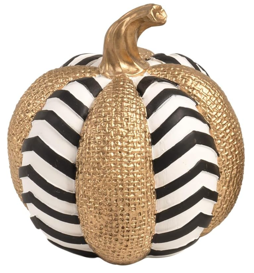 Black, White, and Gold Pumpkins, Various Styles