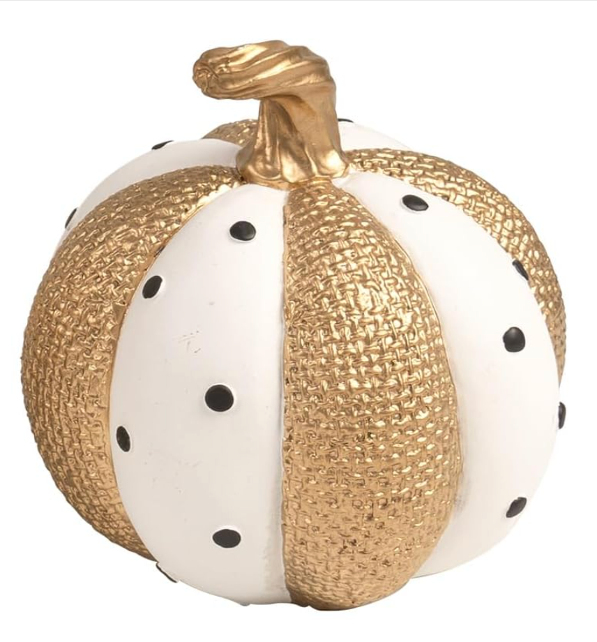 Black, White, and Gold Pumpkins, Various Styles