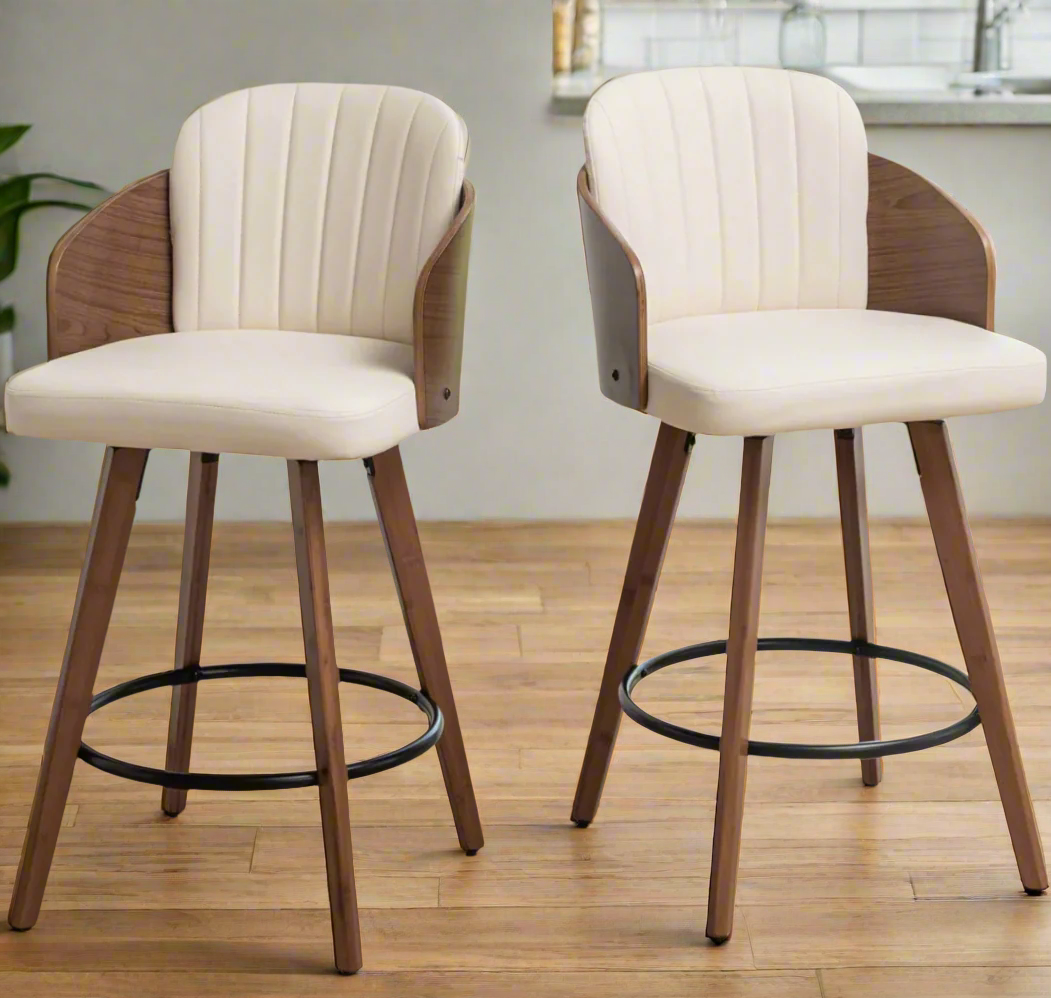 Lyla Leather Counter Stool
