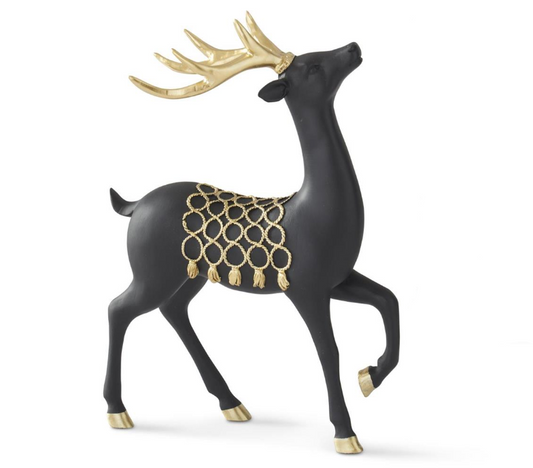 Matte Black Deers w/ Gold Saddle (Various Styles)