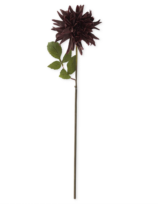 28.25" Burgundy Real Touch Dahlia Stem