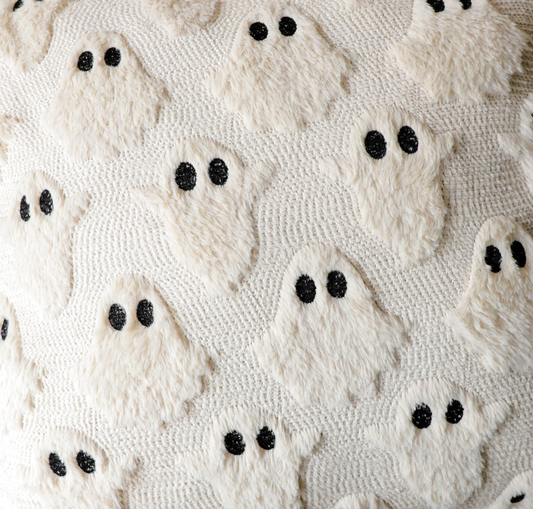Ghost Square Pillow (Various Colors)