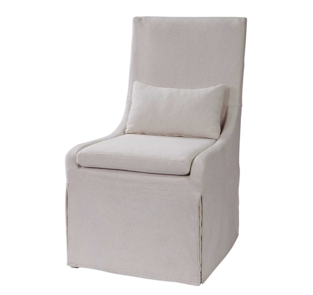 Coley Armless Dining Chair, Linen
