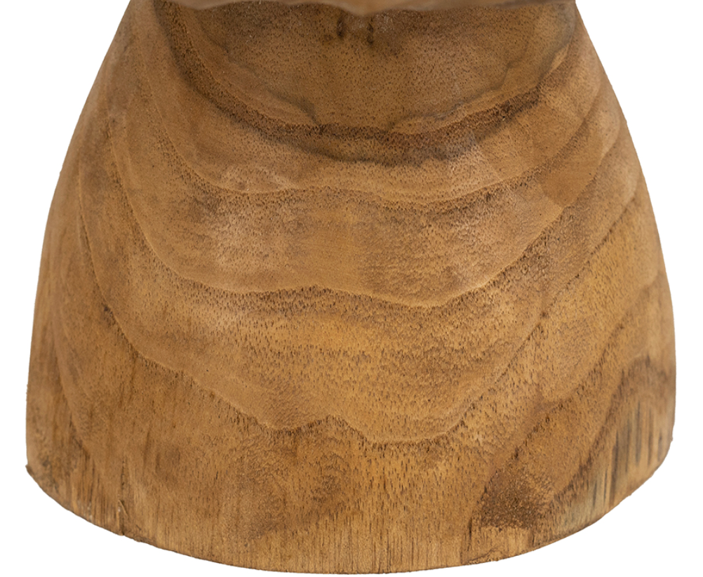 Decorative Teak Wood Pedestal Bowl