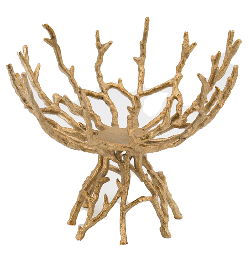 Black and Gold Twig Bowl