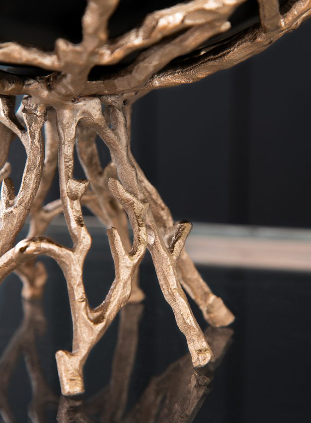 Black and Gold Twig Bowl