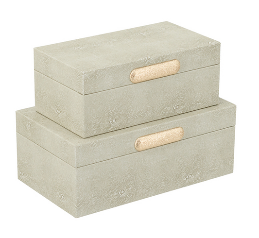 Decorative Faux Leather Storage Box (Various Sizes)