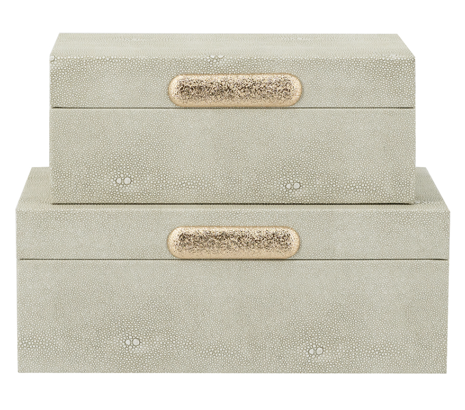 Decorative Faux Leather Storage Box (Various Sizes)