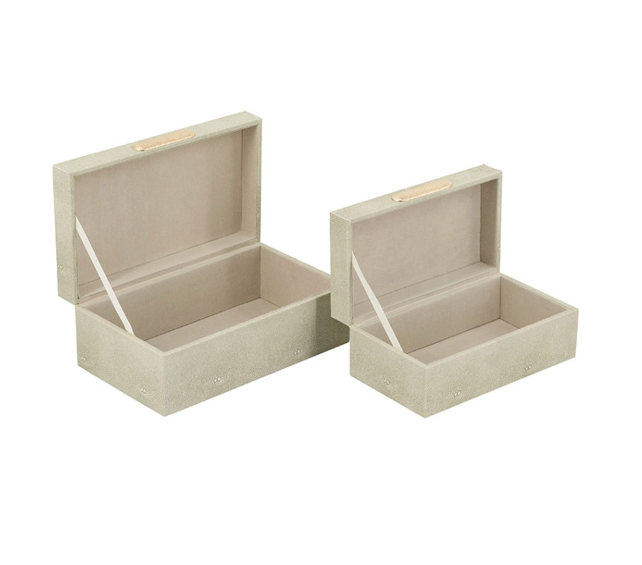 Decorative Faux Leather Storage Box (Various Sizes)