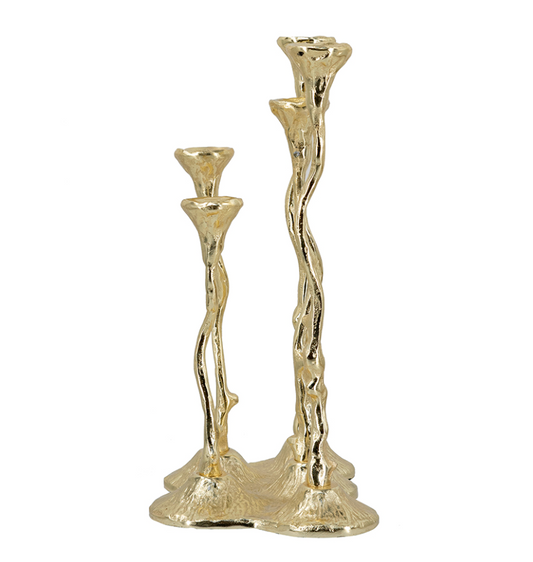 Botanical Gold Candleholders