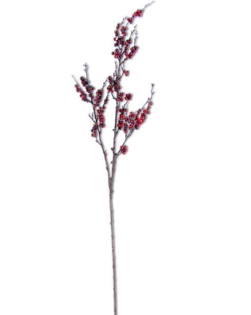 43" Burgundy Berry Branch