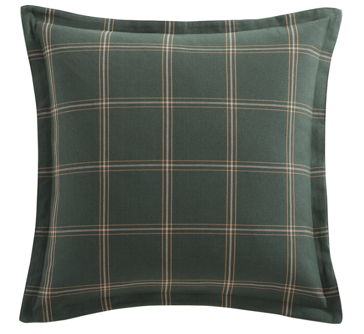 Windowpane Plaid Euro Sham