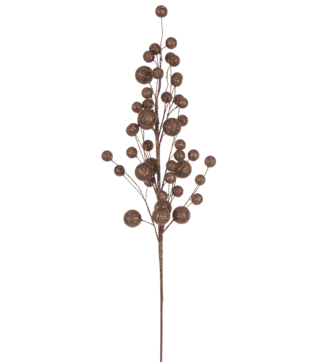 27" Mocha Multi Ball Glitter Spray