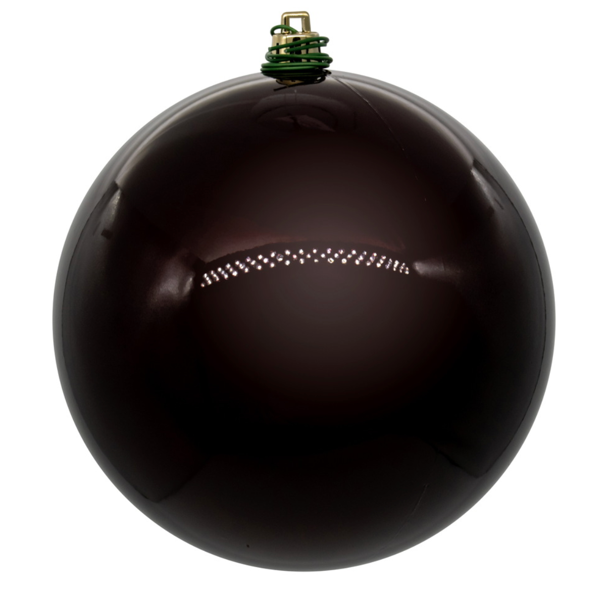 4" Burgundy Pearl Ball Ornament