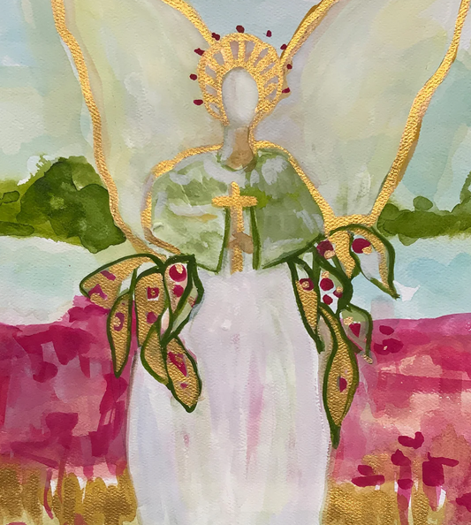 Angel of Blessings Acrylic Block Frame