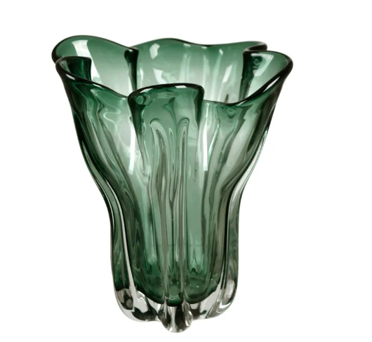 Green Glass Vase