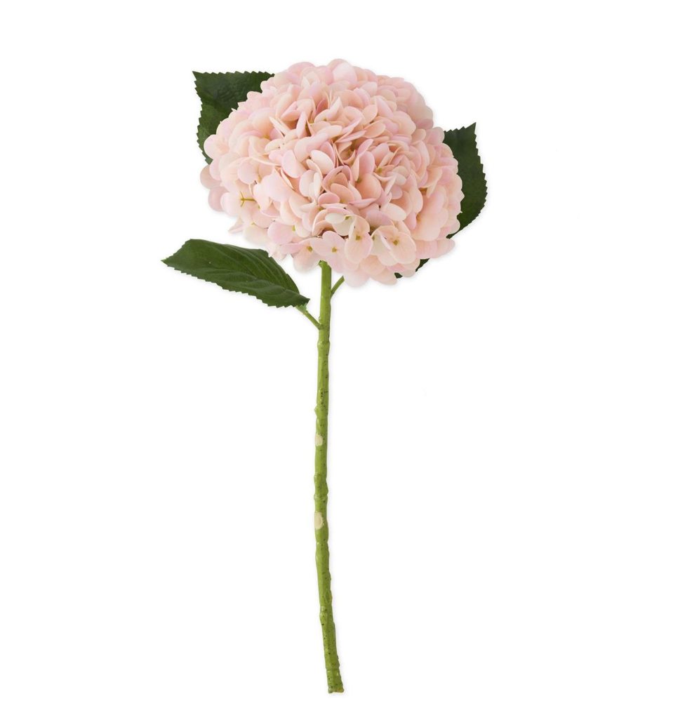 20" Real Touch Hydrangea Spray, Light Peach
