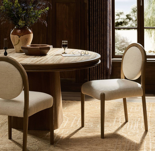 Prentiss Dining Chair, Cream