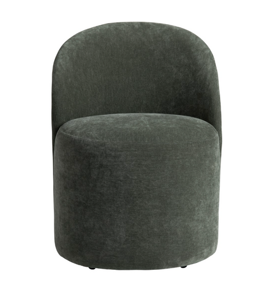 Fairfield Rolling Dining Chair, Moss