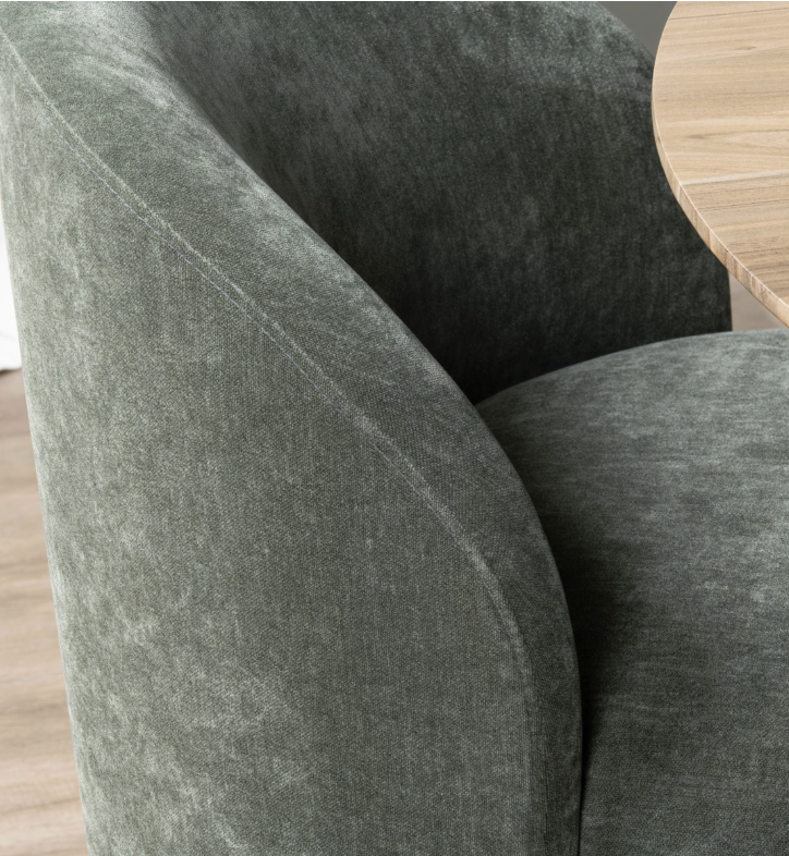 Fairfield Rolling Dining Chair, Moss