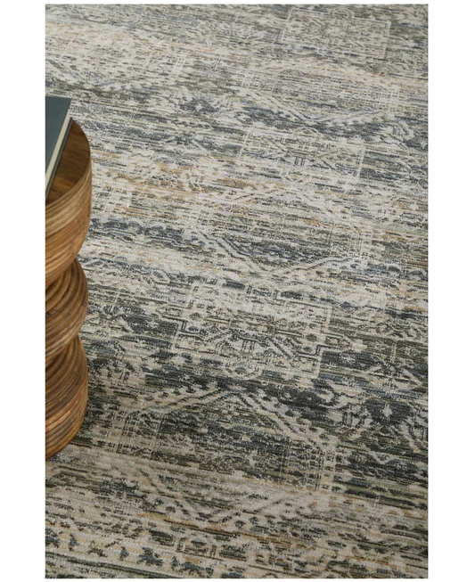 Augustine Rug, Black/Multi (Various Sizes)