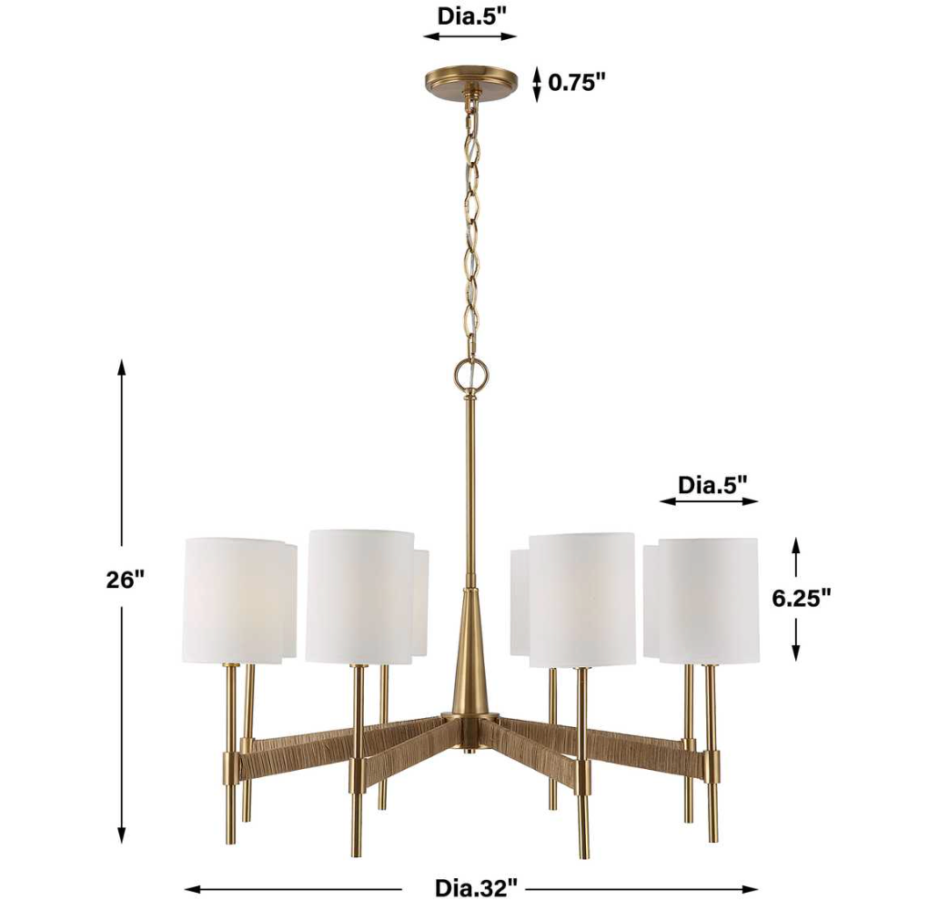 Lautoka 8 Light Chandelier